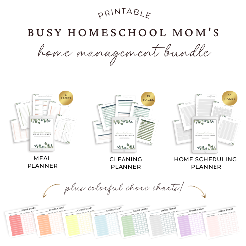 busy homeschool mom's management bundle